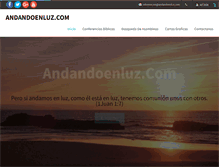 Tablet Screenshot of andandoenluz.com